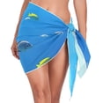 thumbnail image 1 of joogoo Fish Ocean Women's Beach Sarong Bathing Suit Wrap Swimwear Cover Ups L, 1 of 7