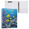 thumbnail image 1 of joogoo Fish in Ocean Hardcover 3 Ring Binder 1.5" Round Rings Interior Pockets Binders Organizer 1 Pack, 1 of 9