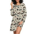 thumbnail image 1 of joogoo Flag Eagle Motorcycles Anchors Women's Long Sleeve Nightgown Sleepwear XXL, 1 of 8