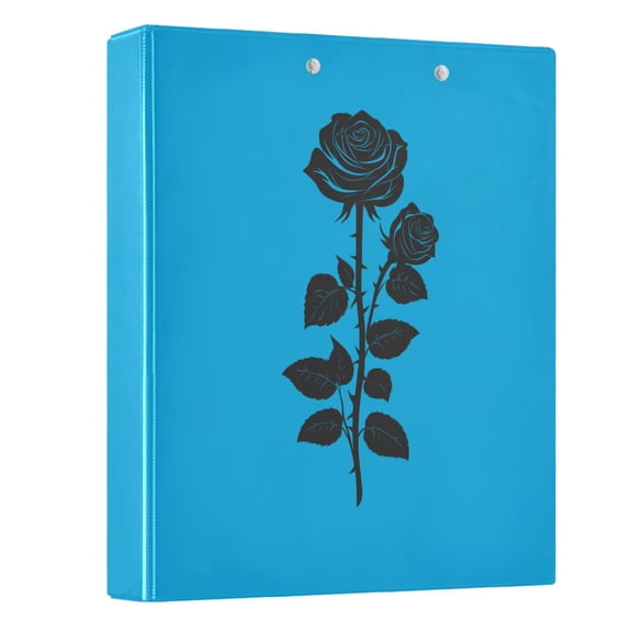 joogoo Flower-z9 Hardcover 3 Ring Binder 1.5" Round Rings Interior Pockets Binders Organizer 1 Pack