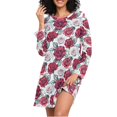thumbnail image 1 of joogoo Flowers Roses Women's Long Sleeve Nightgown Sleepwear L, 1 of 8
