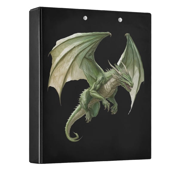 joogoo Flying Dragon Hardcover 3 Ring Binder 1.5" Round Rings Interior Pockets Binders Organizer 1 Pack