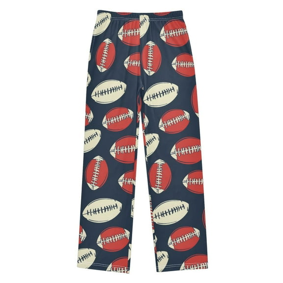 joogoo Football Pattern Pajama Pants Pj Bottoms Sleepwear Lounge L