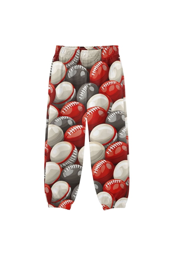 Football Rugby Balls Boys' Sweatpants Jogger Pants 4T