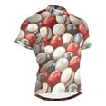 thumbnail image 1 of joogoo Football Rugby Balls Pattern Men's Cycling Jerseys Mountain Bike Short Sleeve Tops 3XL, 1 of 7