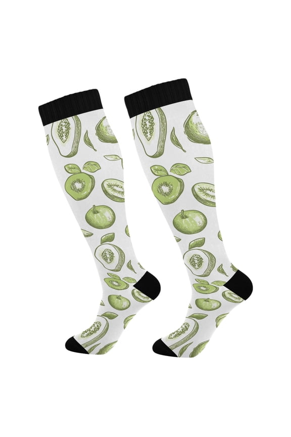 Fruits Paint Socks Women Men Knee High Sock