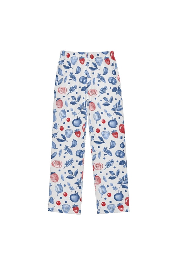Fruits Pattern Pajama Pants Pj Bottoms Sleepwear Lounge XL