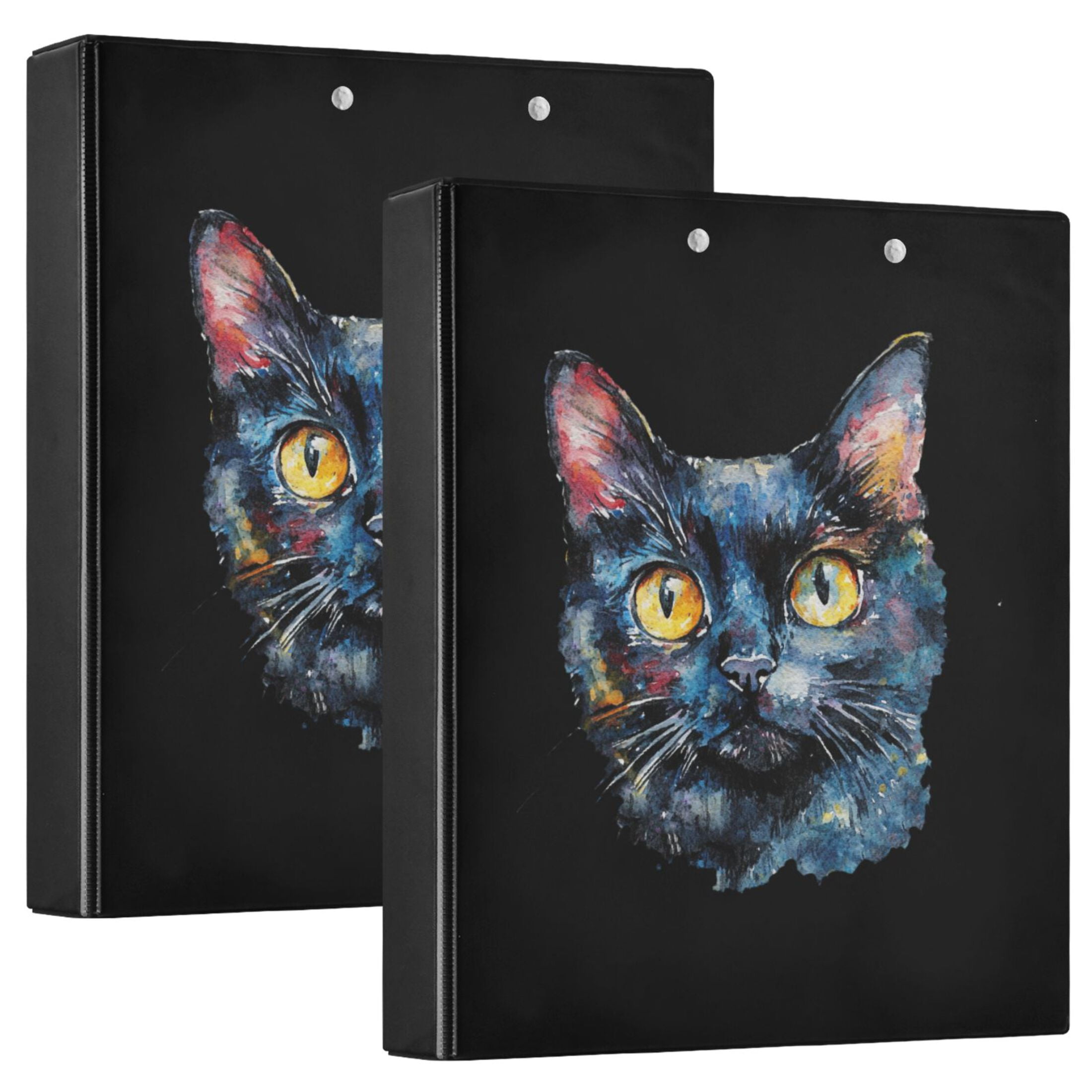 joogoo Funny Cat Hardcover 3 Ring Binder 1.5
