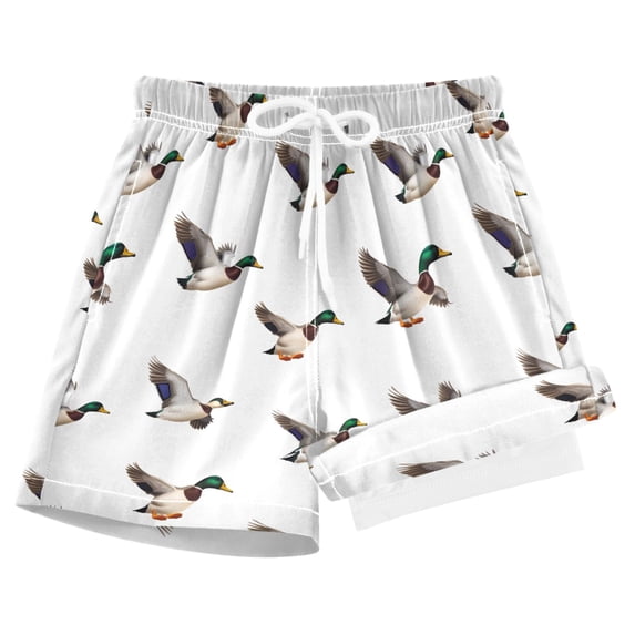 joogoo Funny Flying Ducks Boys Swim Trunks Beach Swimsuit Shorts Boxer 7Y