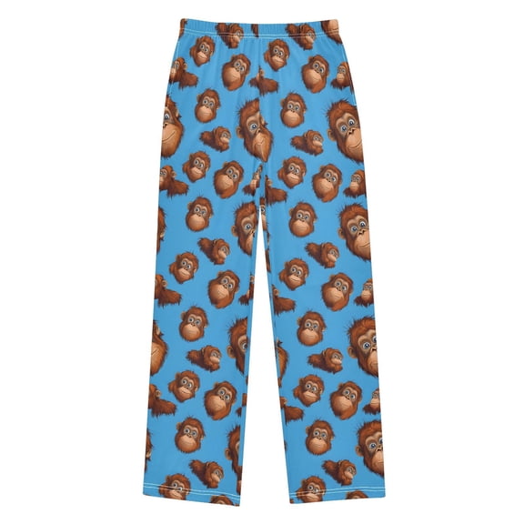 joogoo Funny Gorillas Blue Pajama Pants Pj Bottoms Sleepwear Lounge XL