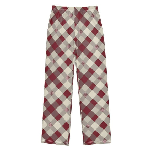 joogoo Geometric Checkered Grid Pattern Pajama Pants Pj Bottoms Sleepwear Lounge XL