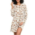 thumbnail image 1 of joogoo Gingerbread Christmas Cakes Women's Long Sleeve Nightgown Sleepwear L, 1 of 8