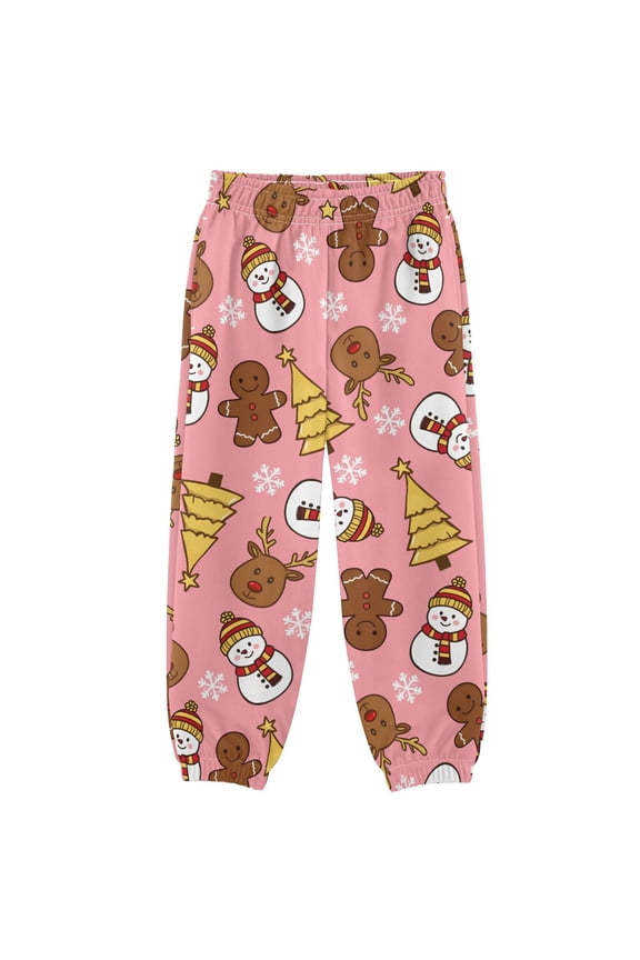 Gingerbread Man Christmas Snowman Boys' Sweatpants Jogger Pants 4T