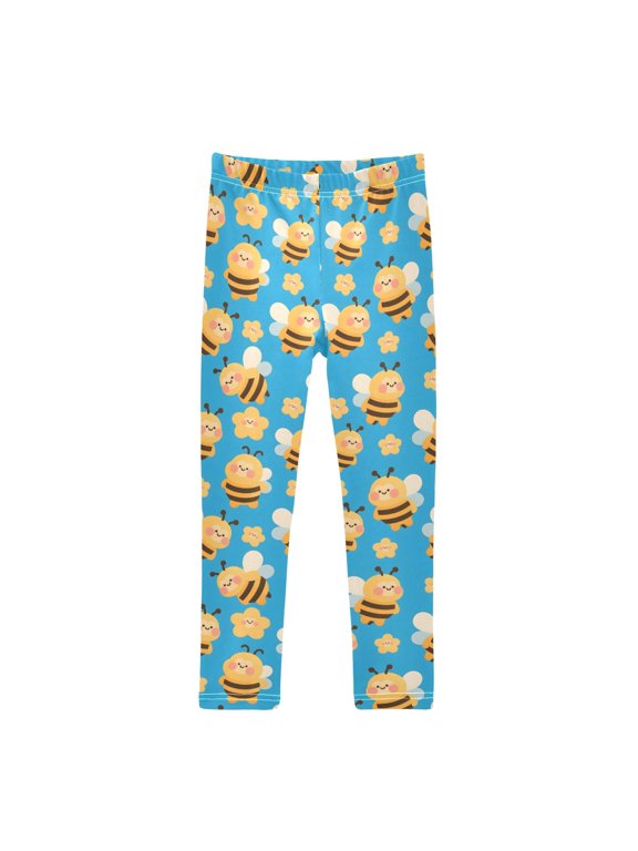 Girls' Leggings Bees Cute Yoga Pants 5T