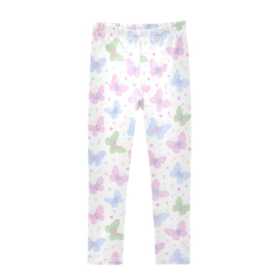 joogoo Girls' Leggings Butterfly with Bows Yoga Pants 6T