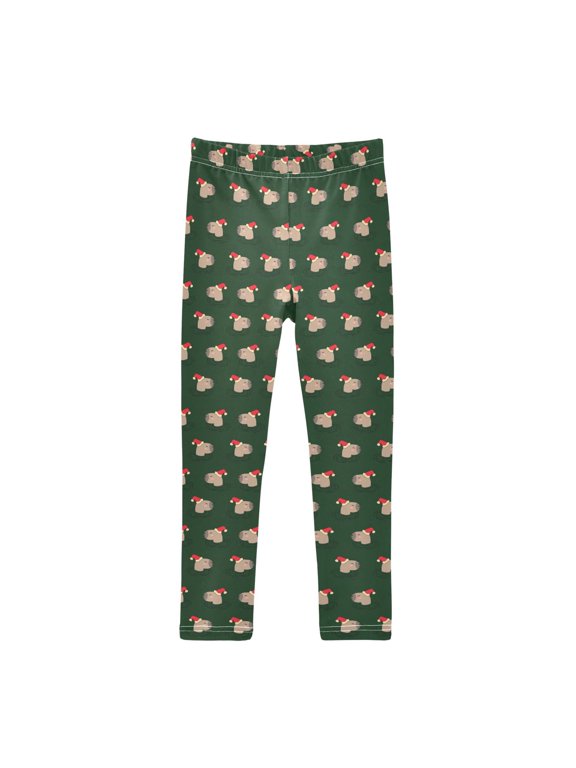 Girls' Leggings Capybara Head Pattern Yoga Pants 6T