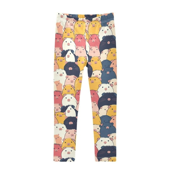 joogoo Girls' Leggings Cartoon Capybara Yoga Pants 6T