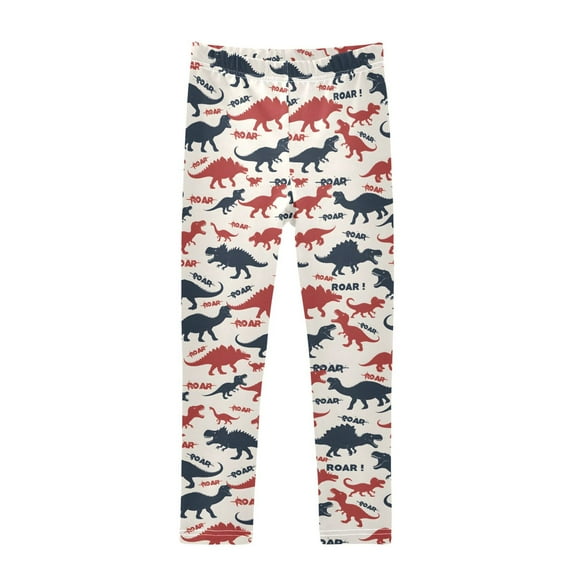 joogoo Girls' Leggings Cartoon Dinosaur-d3 Yoga Pants 6T