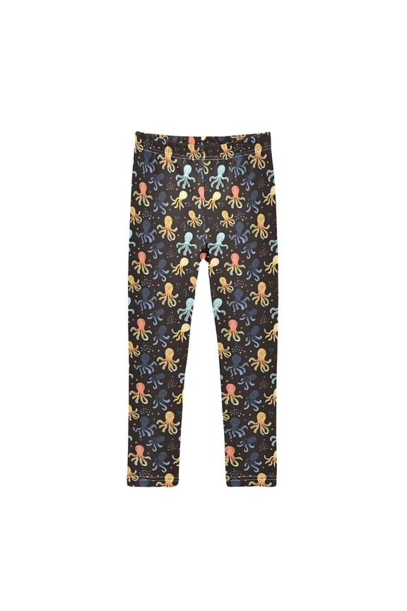 Girls' Leggings Cartoon Magic Octopus Yoga Pants 5T