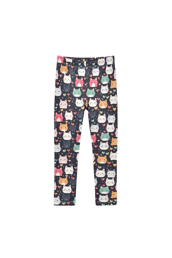 Girls' Leggings Cats Animals Yoga Pants 6T