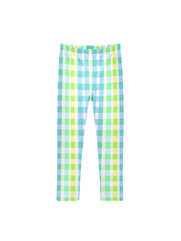 Girls' Leggings Checkered Grid-t5 Yoga Pants 7-8T