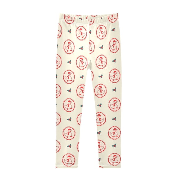 joogoo Girls' Leggings Christmas Gooses-1 Yoga Pants 9-10T