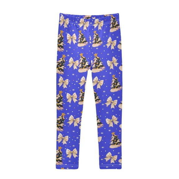 joogoo Girls' Leggings Christmas Tree Bows Yoga Pants 6T