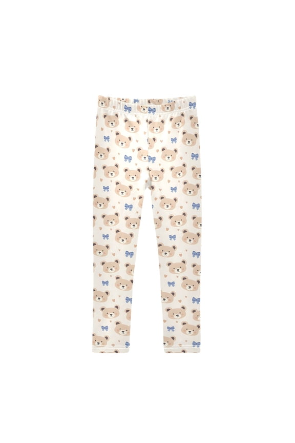 Girls' Leggings Cute Bears Bows Yoga Pants 4T