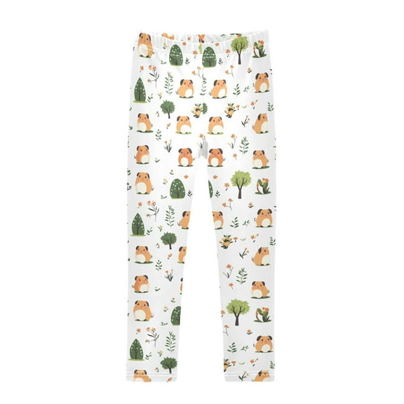 joogoo Girls' Leggings Cute Capybara Yoga Pants 9-10T