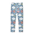 thumbnail image 1 of joogoo Girls' Leggings Cute Cat Face Flower Yoga Pants 7-8T, 1 of 8