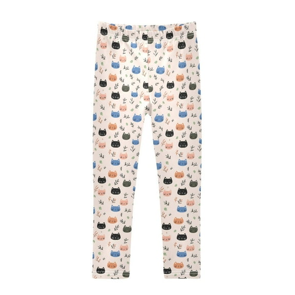 joogoo Girls' Leggings Cute Cats-s1 Yoga Pants 6T