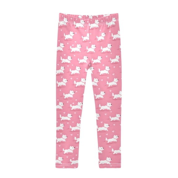 joogoo Girls' Leggings Cute Dogs Yoga Pants 7-8T