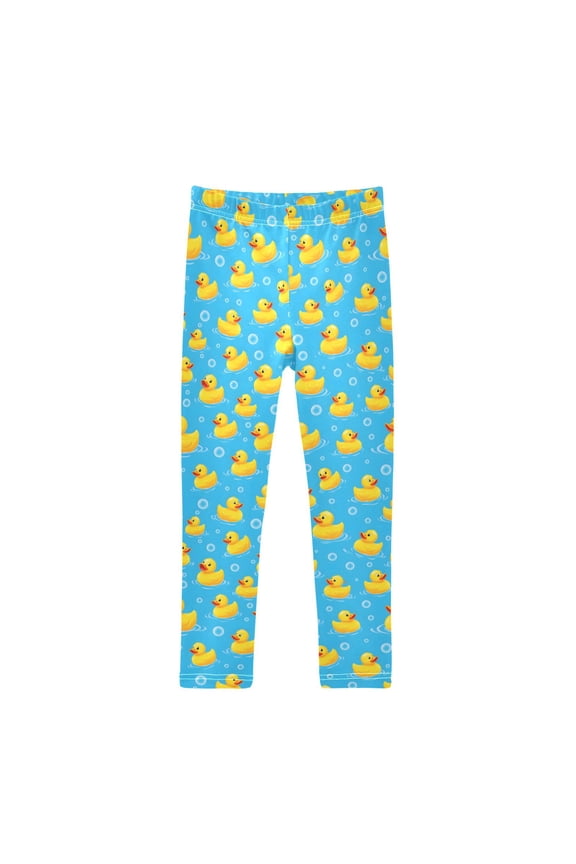 Girls' Leggings Cute Ducks Bubbles Yoga Pants 5T