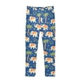 thumbnail image 1 of joogoo Girls' Leggings Cute Elephants Palm Trees Yoga Pants 5T, 1 of 8
