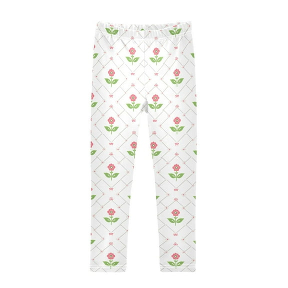 joogoo Girls' Leggings Cute Flower Yoga Pants 4T