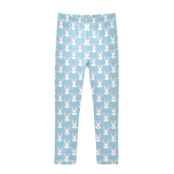joogoo Girls' Leggings Cute Rabbit Yoga Pants 6T