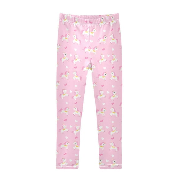 joogoo Girls' Leggings Cute Unicorns Yoga Pants 6T