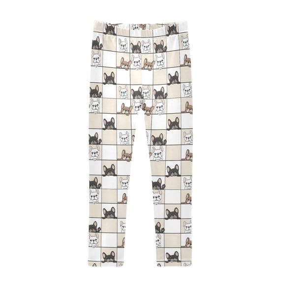 joogoo Girls' Leggings Dog Probe Pattern Yoga Pants 4T