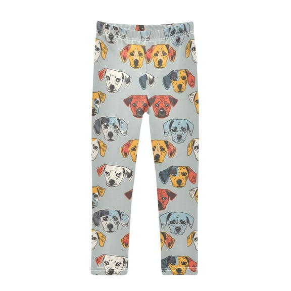joogoo Girls' Leggings Dogs Cartoon-c1 Yoga Pants 7-8T