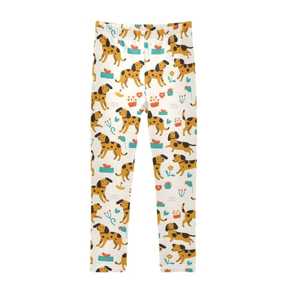 joogoo Girls' Leggings Dogs Dalmatian Yoga Pants 6T