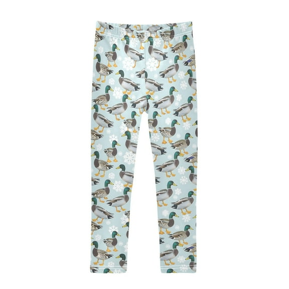 joogoo Girls' Leggings Ducks Snowflake Yoga Pants 6T