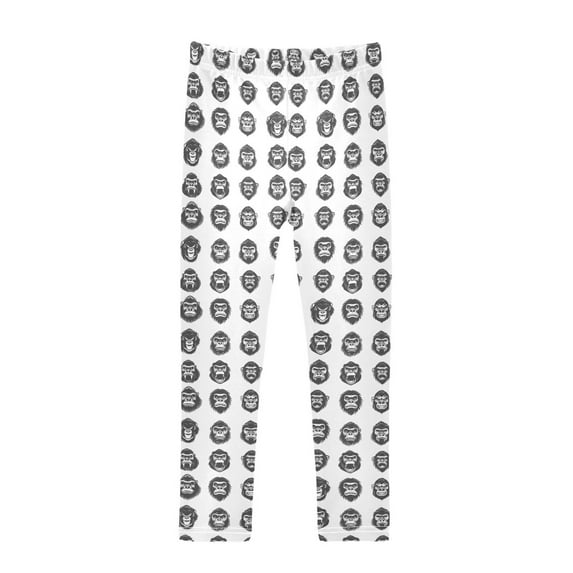 joogoo Girls' Leggings Gorilla Pattern Yoga Pants 9-10T