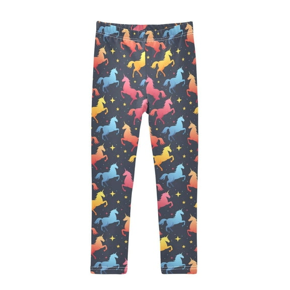 joogoo Girls' Leggings Gradient Unicorns Stars Yoga Pants 6T