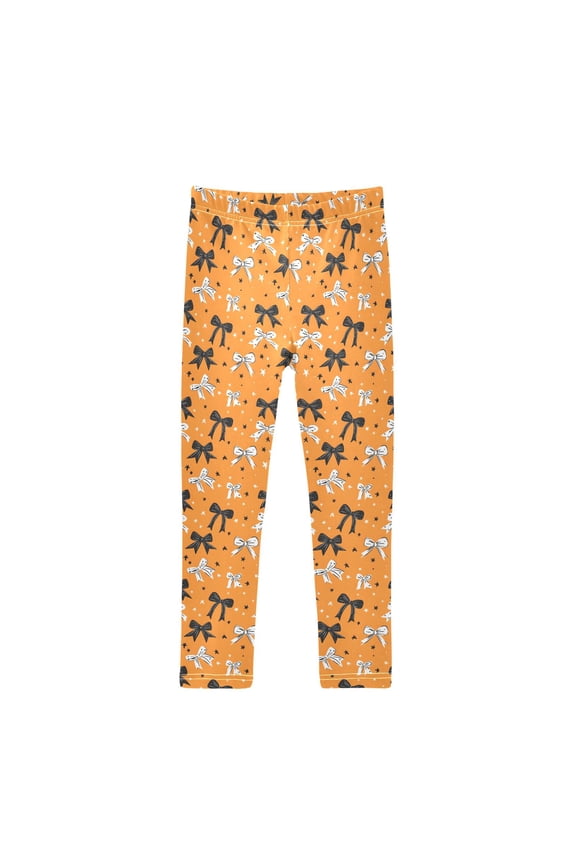 Girls' Leggings Halloween Bows Yoga Pants 4T