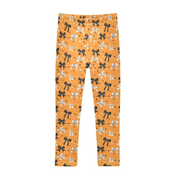 joogoo Girls' Leggings Halloween Bows Yoga Pants 6T