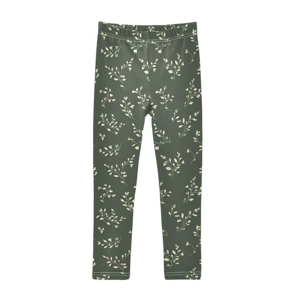 joogoo Girls' Leggings Leaves Yoga Pants 6T