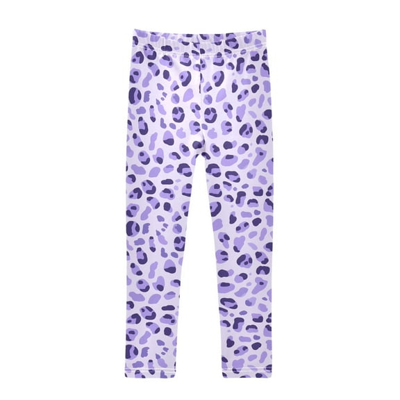 joogoo Girls' Leggings Leopard Purple-a1 Yoga Pants 6T