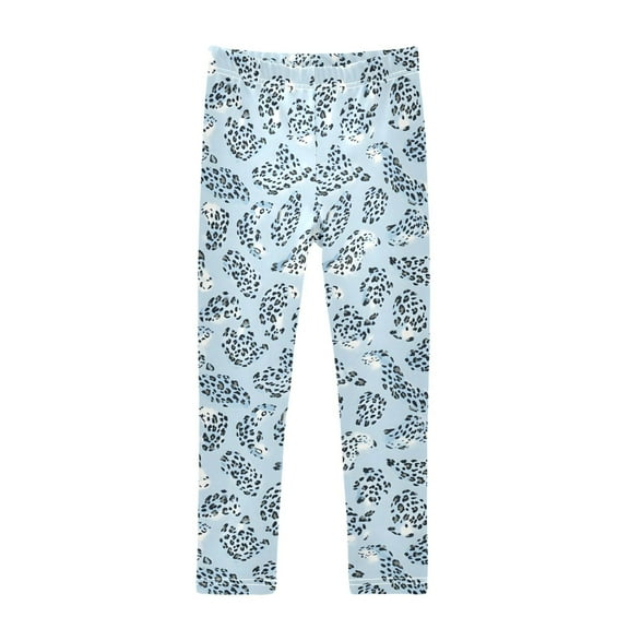 joogoo Girls' Leggings Leopard-d6 Yoga Pants 7-8T