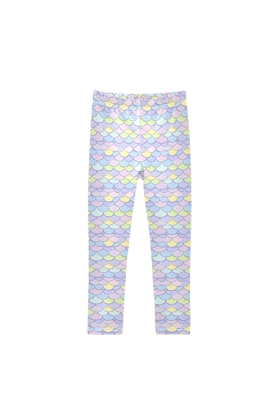 Girls' Leggings Mermaid Scales-s1 Yoga Pants 5T