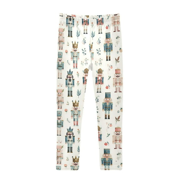 joogoo Girls' Leggings Nutcracker Soldiers Christmas Yoga Pants 6T